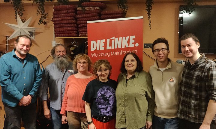 Der neue Vorstand der Linken Würzburg Mainfranken